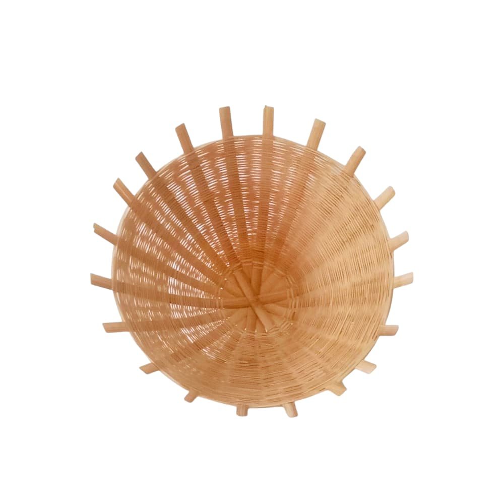 Vintage Chinese Hat-Shaped Bamboo Lampshades – Elegant Lighting for Your Home
